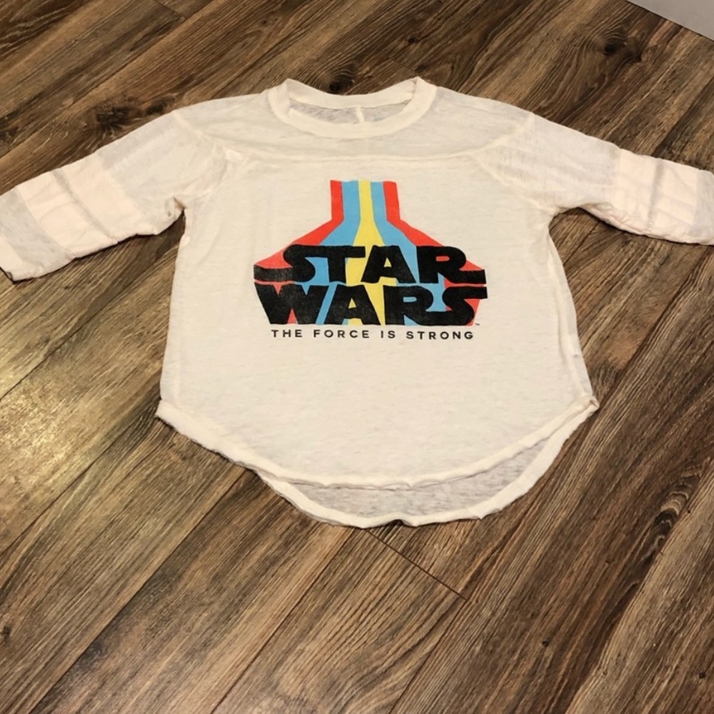 STAR WARS 3/4 Sleeve T-Shirt Cream-Small